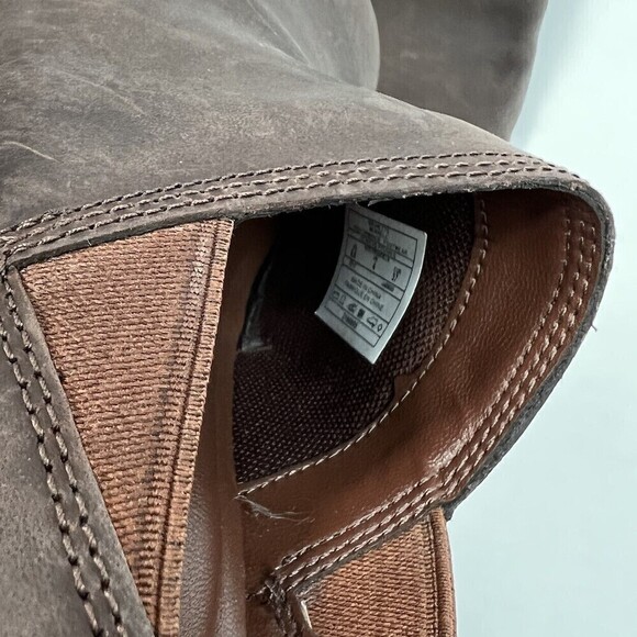 Merrell Moc Women’s Brown Oil Tan Leather Mules Clogs Sz 6.5 - Picture 8 of 11